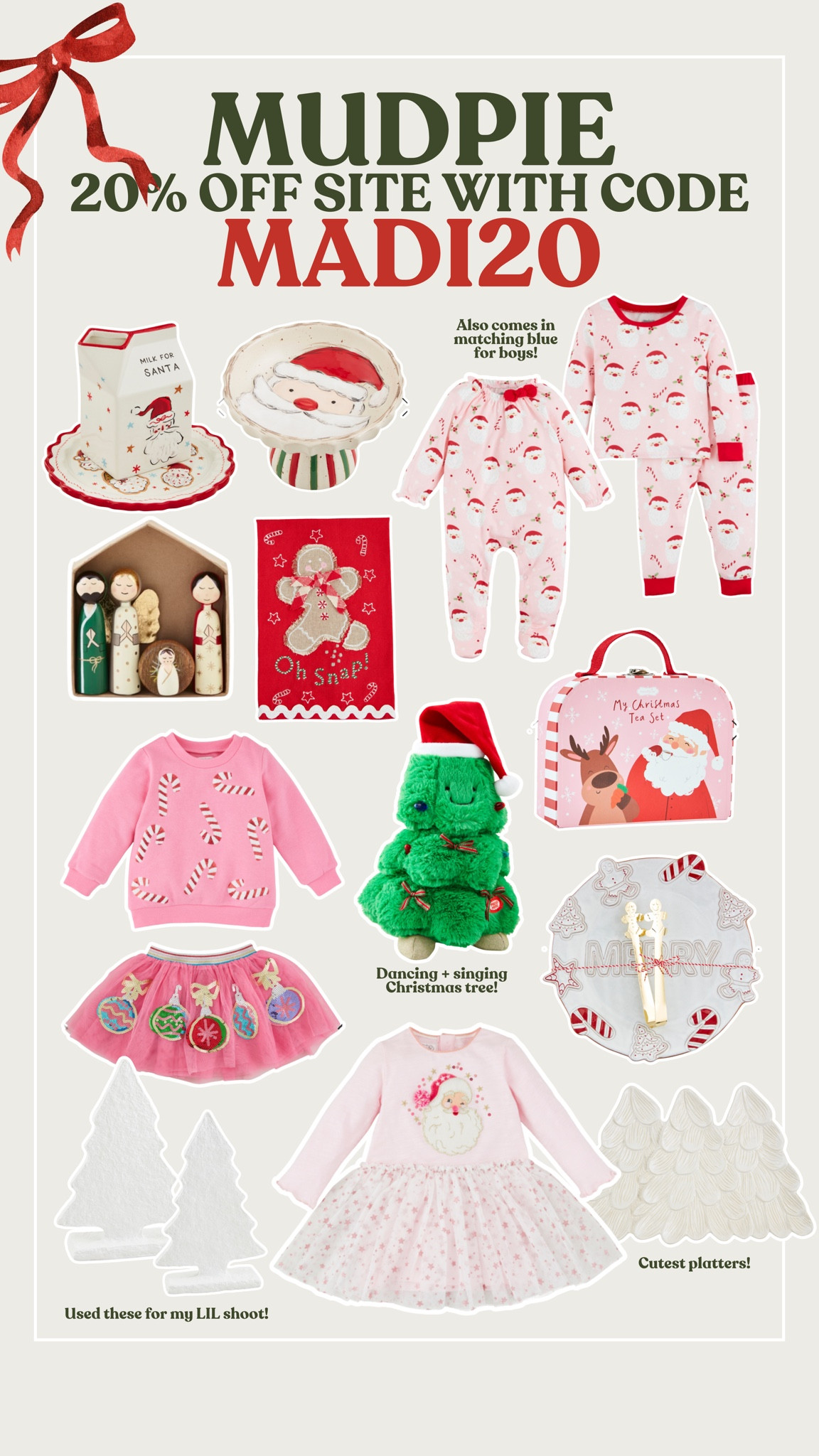 20% off site wide with core MADI20 !!!

#mudpie #gift #christmas #decor #holidaydecor 

#LTKHoliday #LTKSeasonal #LTKKids