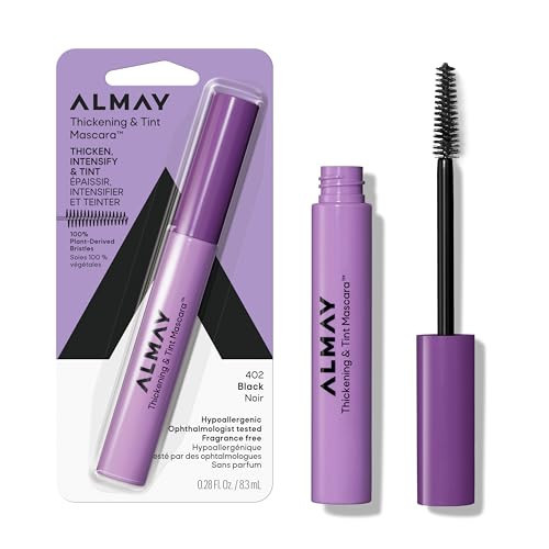 Almay Thickening & Tint Mascara, Instant Soft Full Volume, Conditions & Darkens Natural Lashes Over Time, No Flaking or Clumping, 402 Black, 0.28 fl oz | Amazon (US)