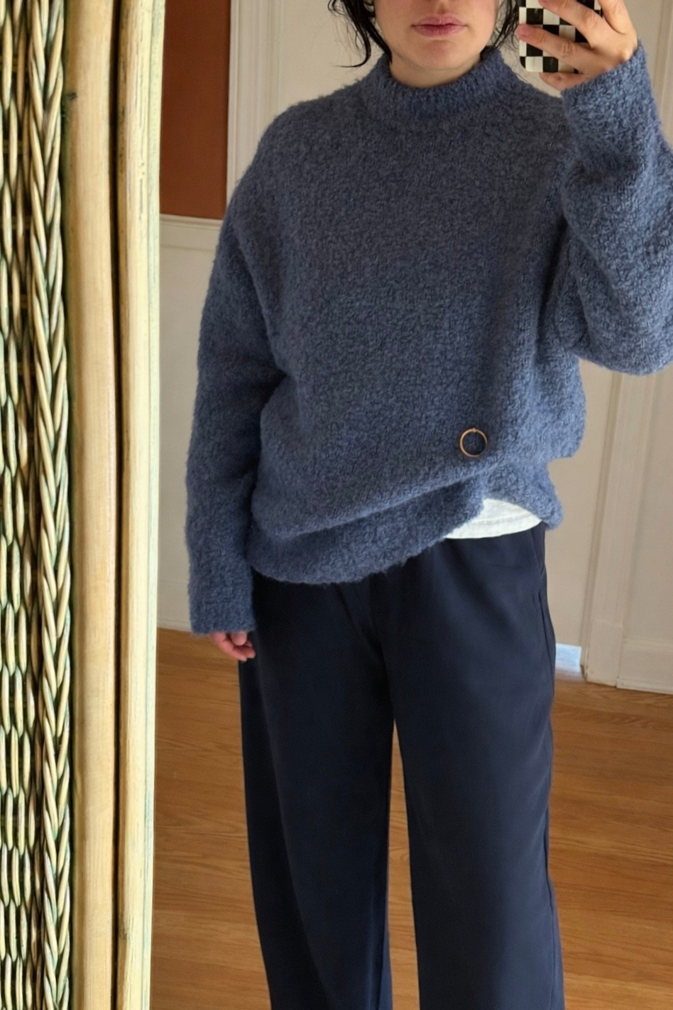 I confirmed three things this weekend. 
1) The woman who came up with the sweater-tshirt-brooch combo is a genius. 
2) The Gap Easy Pant is life changing.
3) Filming clothing hauls as a toddler mom is chaotic and comical. Stay tuned for the proof.
#brooch #gap #toddlermom #ltkstyletip