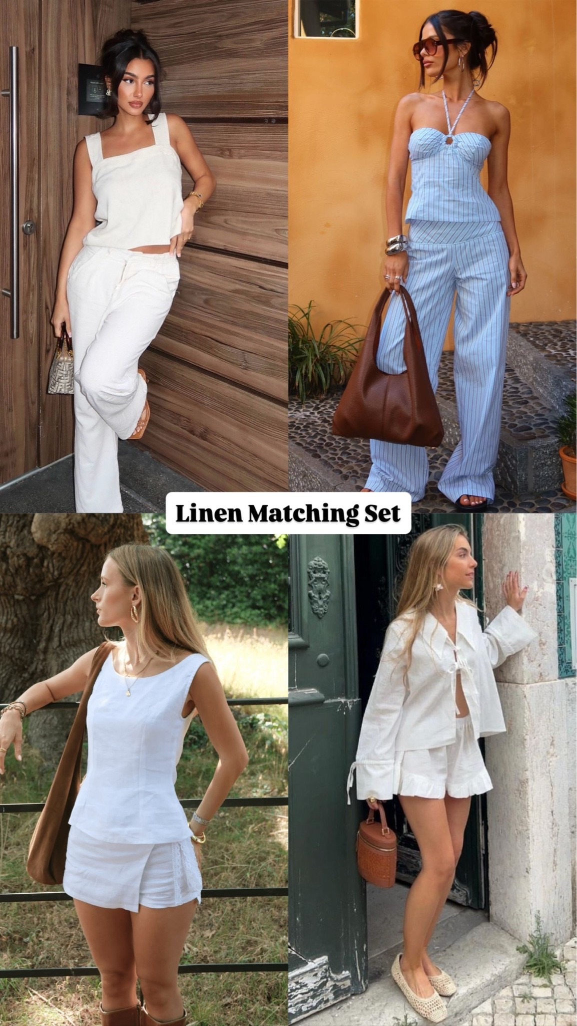 Nothing feels more effortless than a linen set. cool girl fashion trendy approved ☁️
#MatchingSet #NeutralOutfits #LTKStyle

#LTKootd #LTKSaleAlert