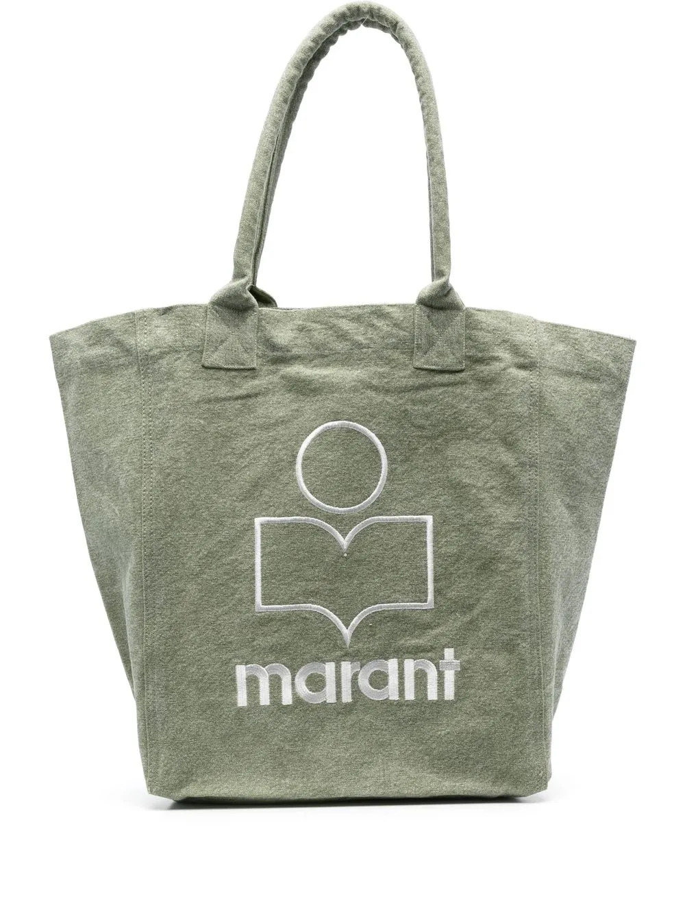 Isabel Marant logo-embroidered Tote Bag - Farfetch | Farfetch Global