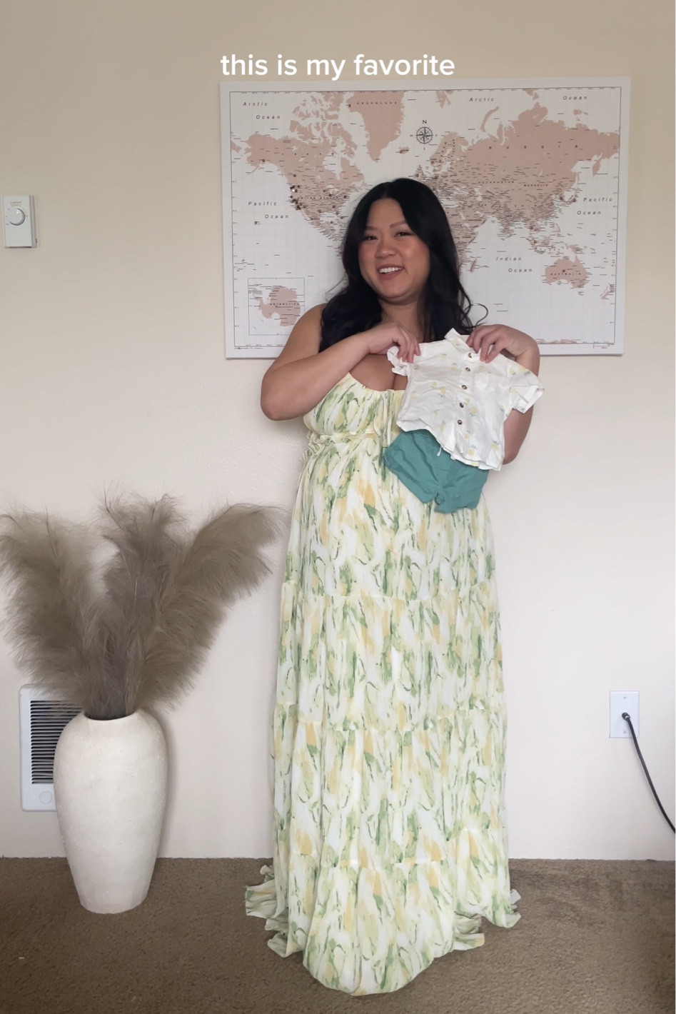 •Dress from Lulus (wearing size XL)
•Heels from Lulus
•Baby outfits from Target & Carter’s

#LTKbaby #LTKstyletip #LTKbump