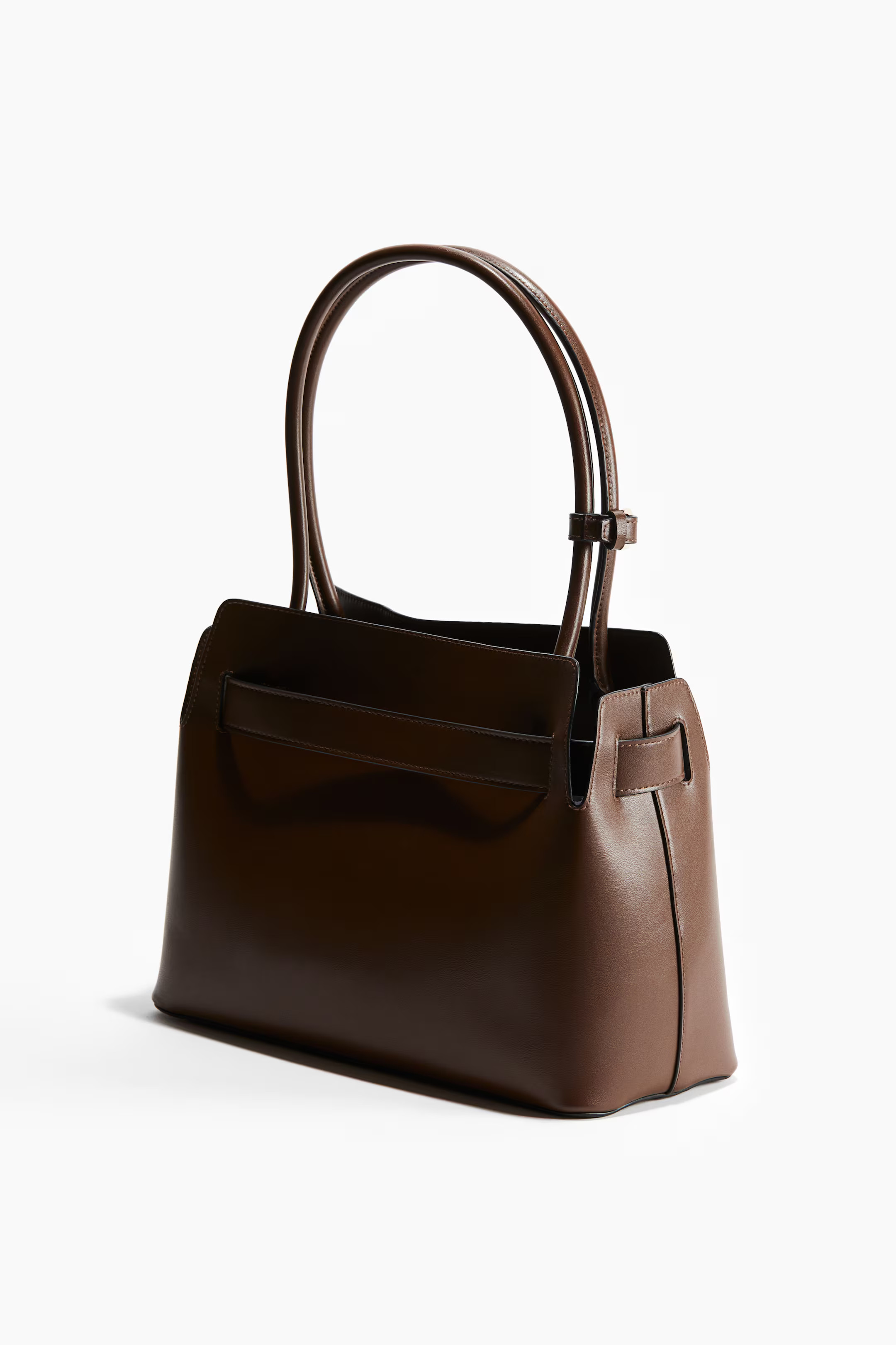 Strap-detail tote bag - Brown - Ladies | H&M GB | H&M (UK, MY, IN, SG, PH, TW, HK)