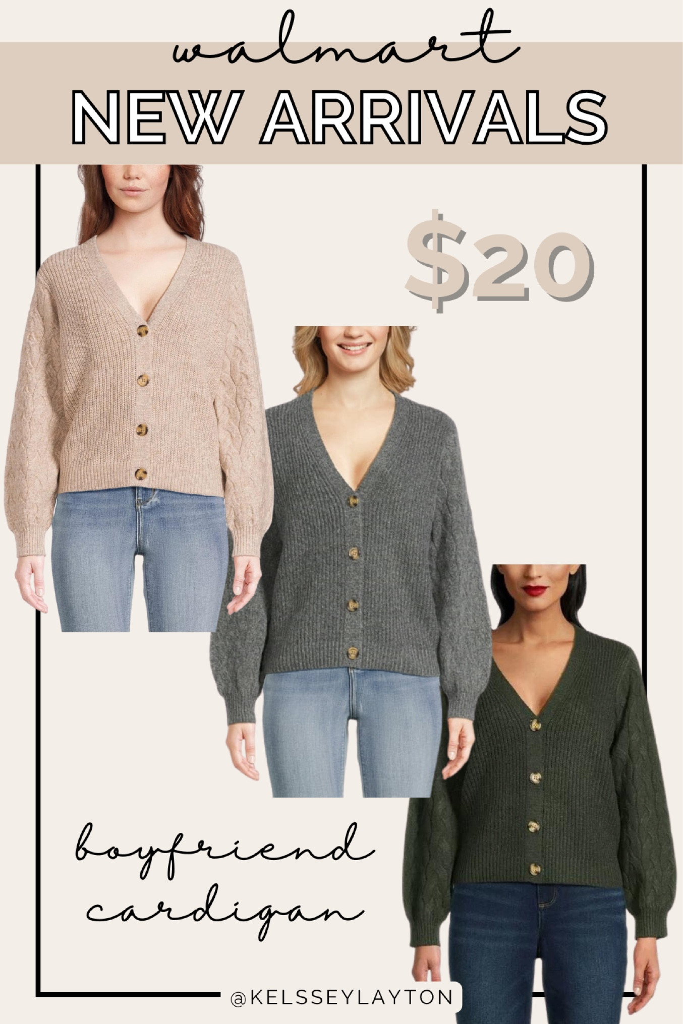 Walmart new arrival, time and tru boyfriend cardigan 

#LTKfindsunder50 #LTKSeasonal #LTKstyletip
