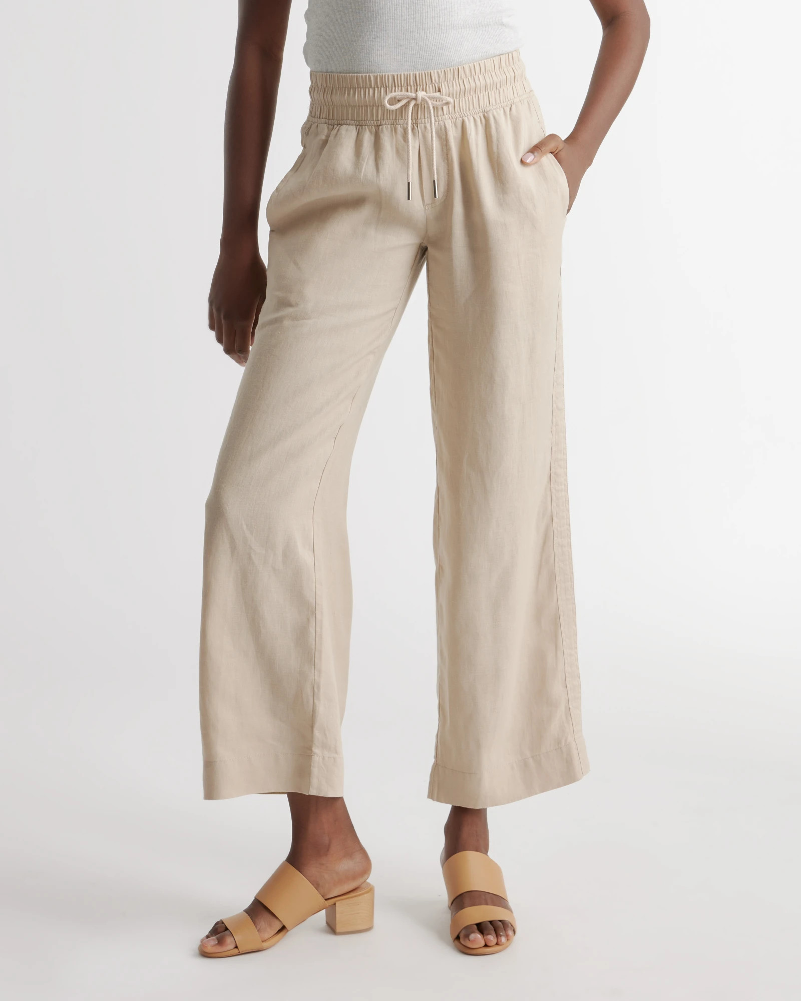 100% European Linen Wide Leg Pant | Quince