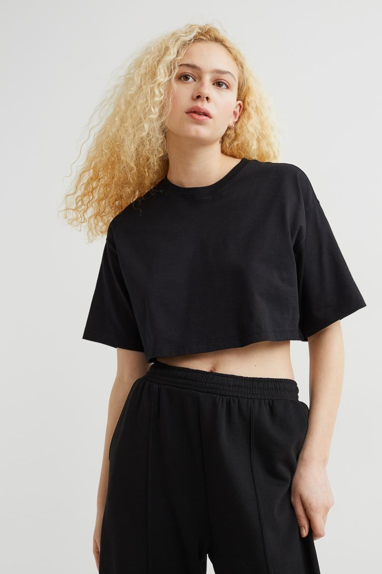 Cropped T-shirt | H&M (UK, MY, IN, SG, PH, TW, HK)
