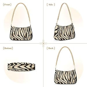 Shoulder Bags for Women Animal Zebra Leopard Cheetah Tiger Print Hobo Tote Handbag Small Clutch P... | Amazon (US)