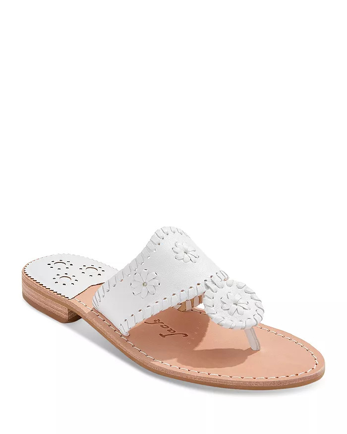 Women's Jacks Whipstitch Slip On Thong Slide Sandals | Bloomingdale's (US)