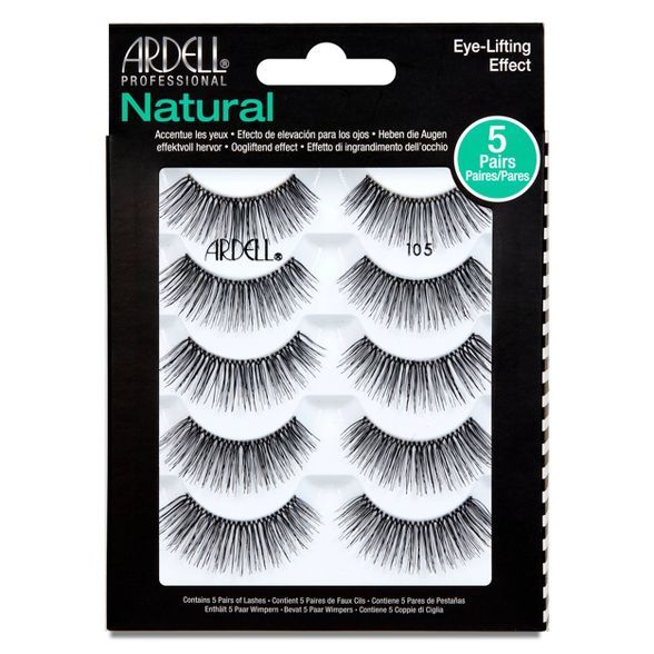 Ardell Professional Natural 105 Eyelash Multipack Black - 5ct | Target