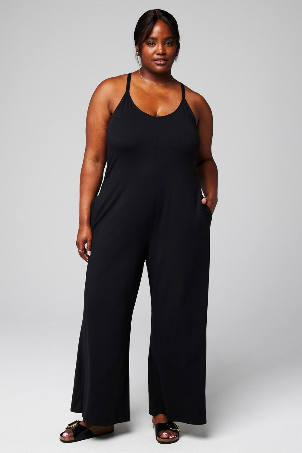 Cloud Jersey Wide Leg Onesie | Fabletics