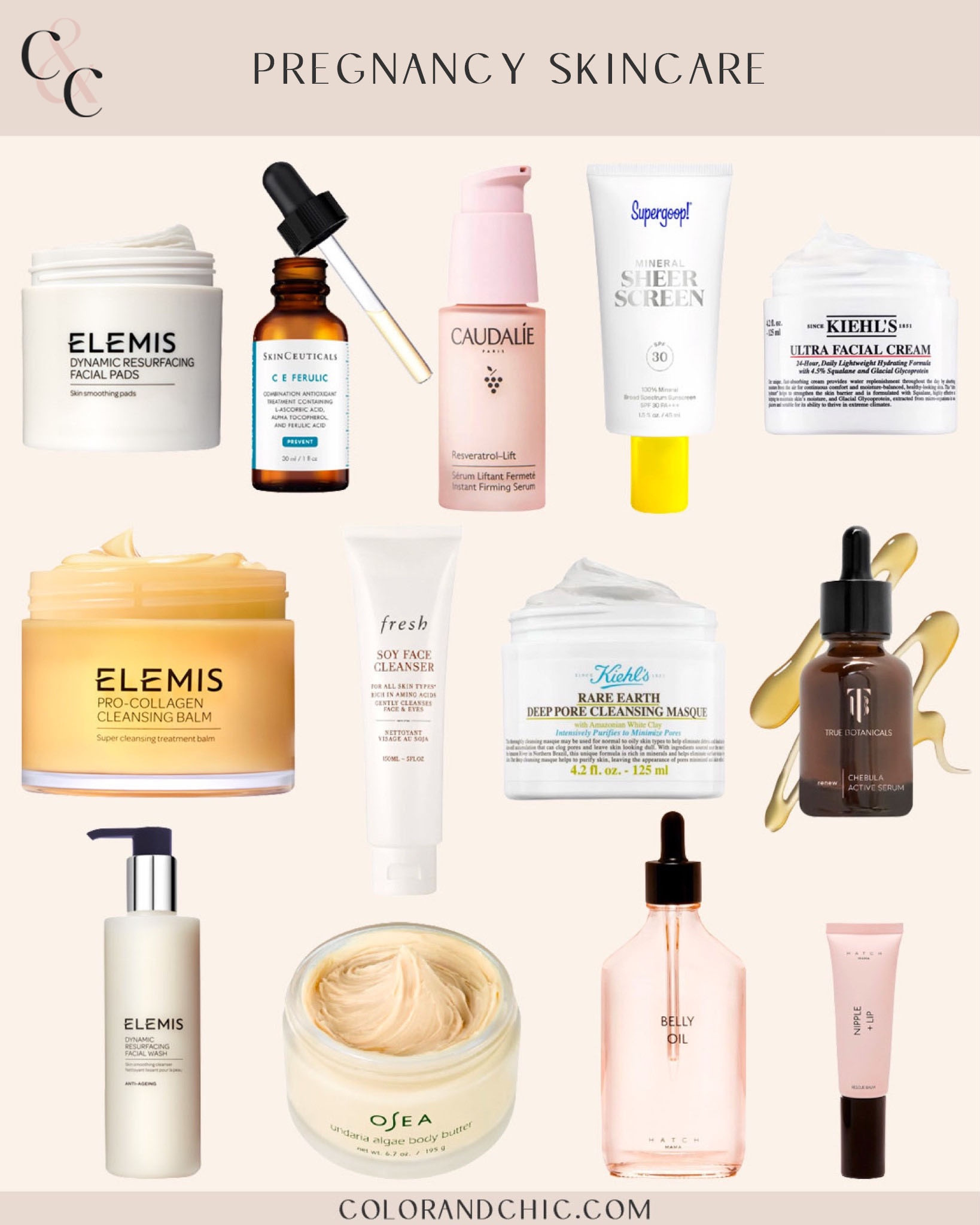 Skincare that i used during pregnancy! Including skinceuticals, Kiehls, Elemis and more. It was important to me to use pregnancy safe skincare and these helped me the best! 

#LTKbeauty #LTKbump