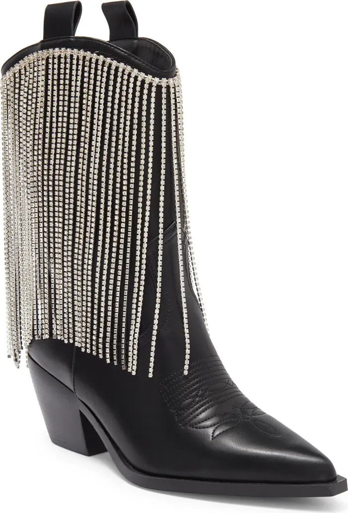 AZALEA WANG Alexandrite Crystal Fringe Western Boot (Women) | Nordstromrack | Nordstrom Rack