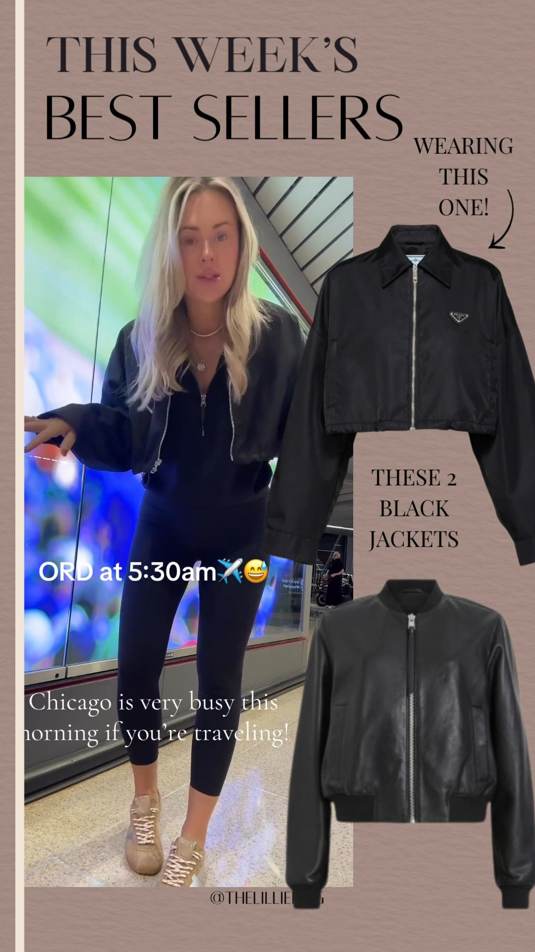 Best seller black jackets! 

Busy day in the Chi! ORD was packed this morning! ✈️
When is it not lol? 
Outfit details below & my favorite carry on must haves! 



#LTKShoeCrush #LTKTravel #LTKGiftGuide