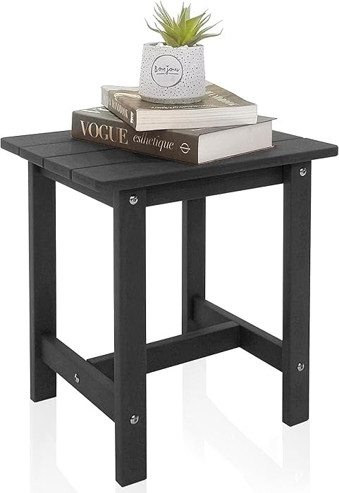 Outdoor Side Table, Weather Resistant Double Small Adirondack Side Table, Outdoor Indoor End Tabl... | Amazon (US)