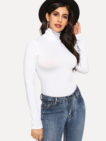 High Neck Bodysuit | SHEIN