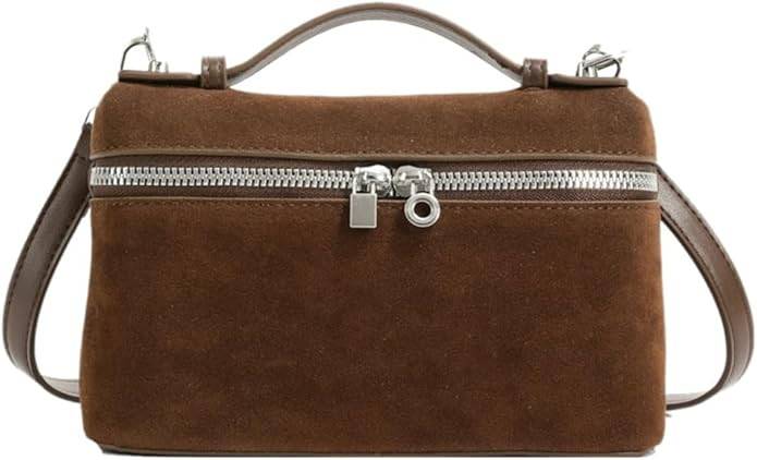 Casual Suede Handbag For Women Retro Crossbody Bag Slouchy Tote Bag Satchel Bag Winter Work Purse... | Amazon (US)