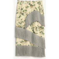 Zara - Limited Edition Floral Fringe Skirt - Printed - S - Woman | Zara US