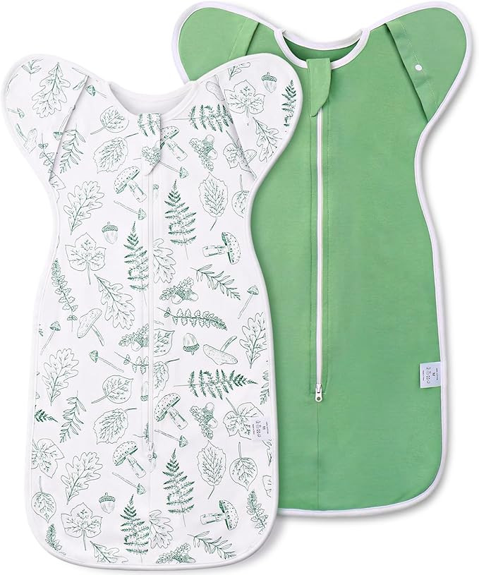 2-Pack Baby Swaddle Sleep Bag - Arms Up Swaddle 3-6 Months for Infants with Cuff Removable Design... | Amazon (US)