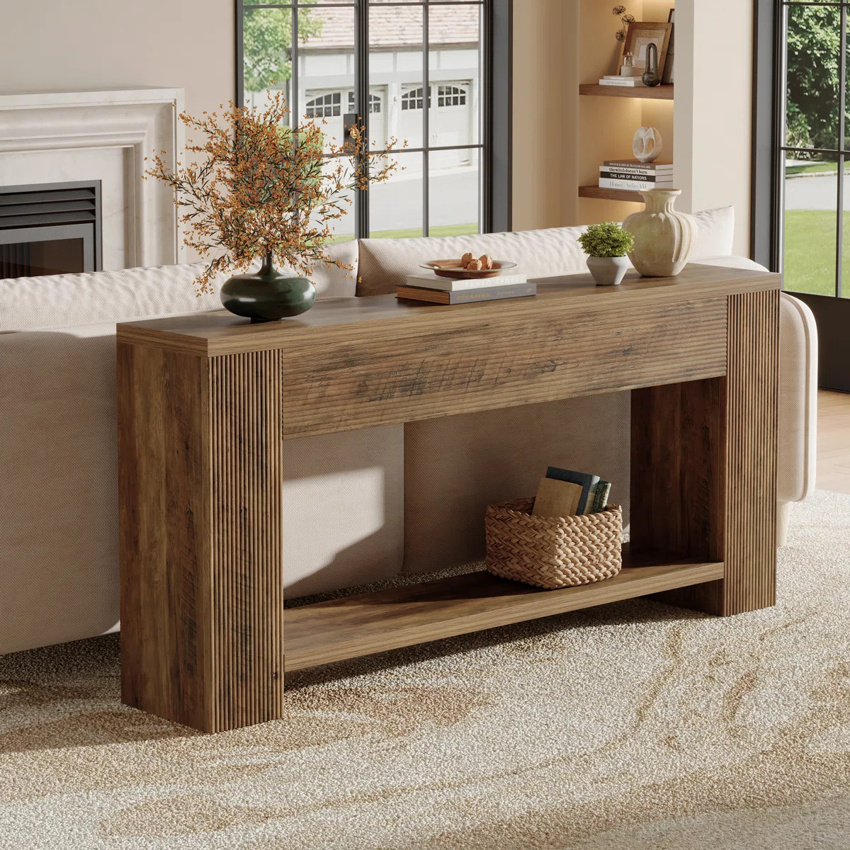 70.9-Inch Console Tables, Farmhouse Entryway Table | Wayfair North America
