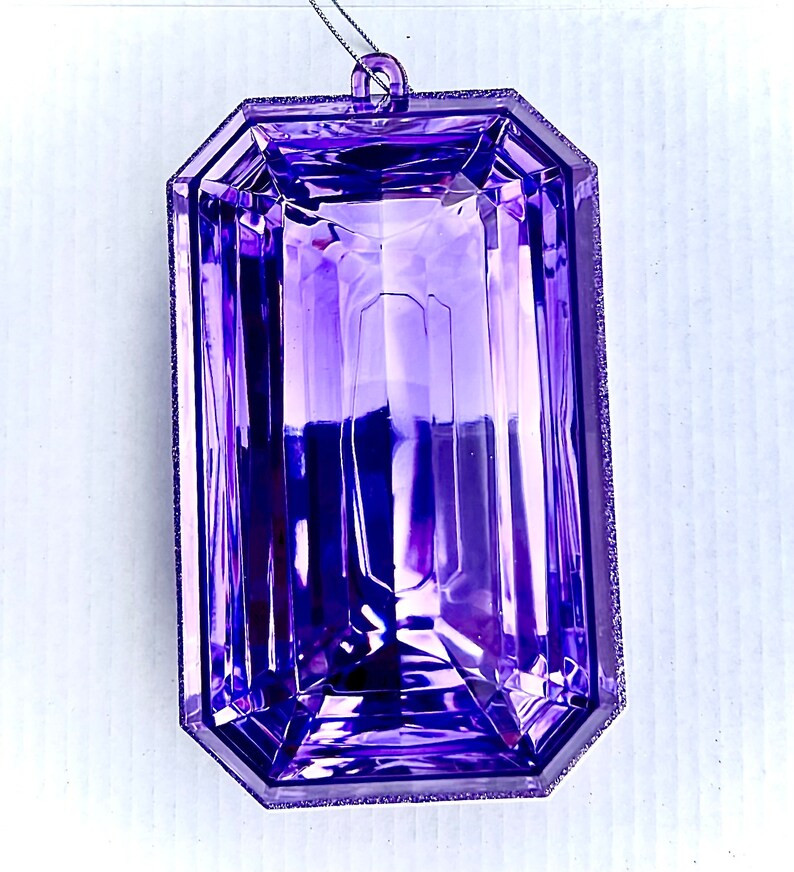 9” Acrylic purple cut  Ornament, Gem,Jewels | Etsy (US)