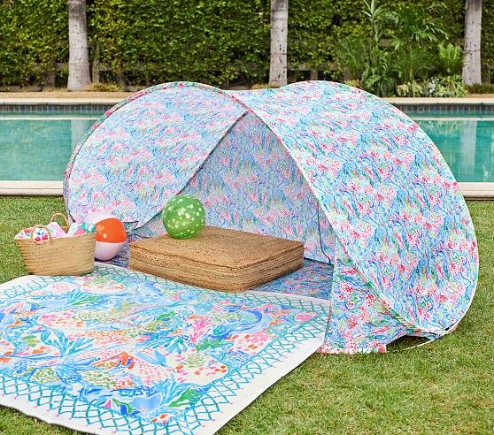 Lilly Pulitzer Mermaid Cove Sunshade | Pottery Barn Kids