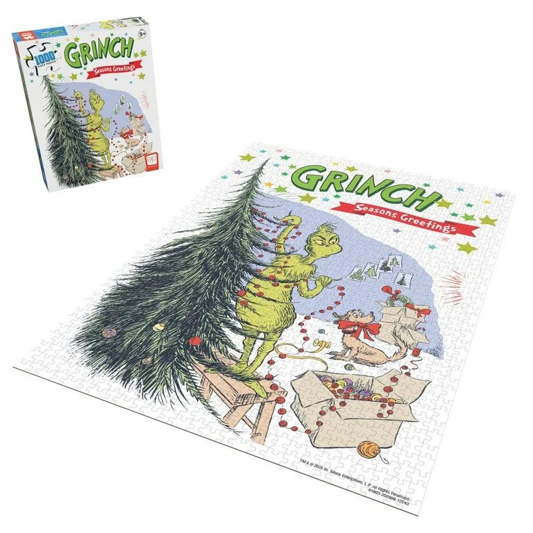 Grinch Decorating 1,000 Piece Jigsaw Puzzle, by Usaopoly | Walmart (US)