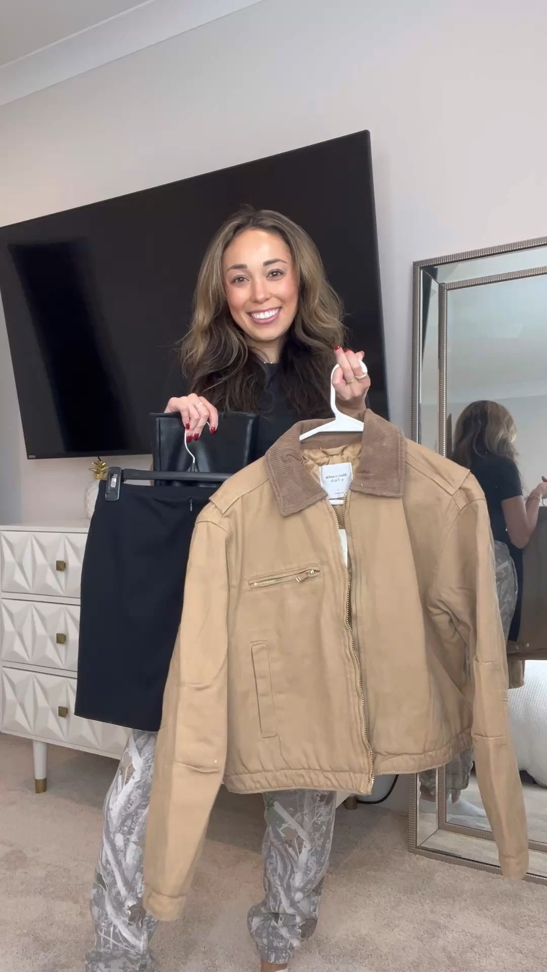 Abercrombie. Workwear jacket. Fall jacket. Winter jacket. Cargo jacket. Black mini skirt. Date night outfit. Amazon fashion

#LTKHoliday #LTKSaleAlert #LTKGiftGuide