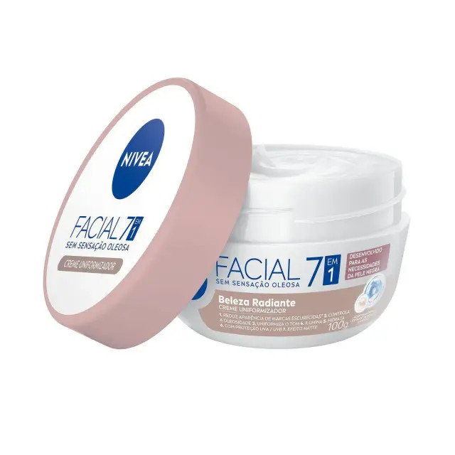 Creme Uniformizador Facial Nivea Beleza Radiante para Pele Negra 100g | DrogaRaia (BR)