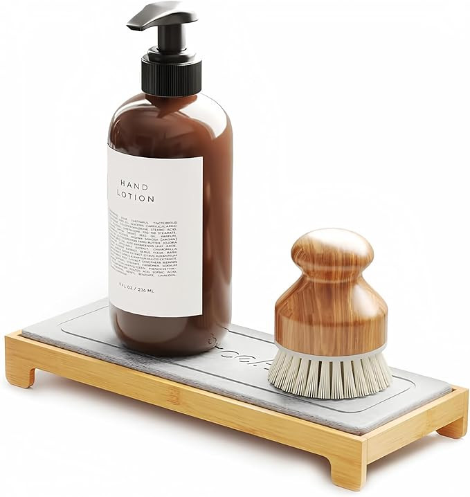 SpaceAid DryingNeat Instant Dry Sink Caddy Organizers, Kitchen Sponge Soap Holder Dispenser, Coun... | Amazon (US)