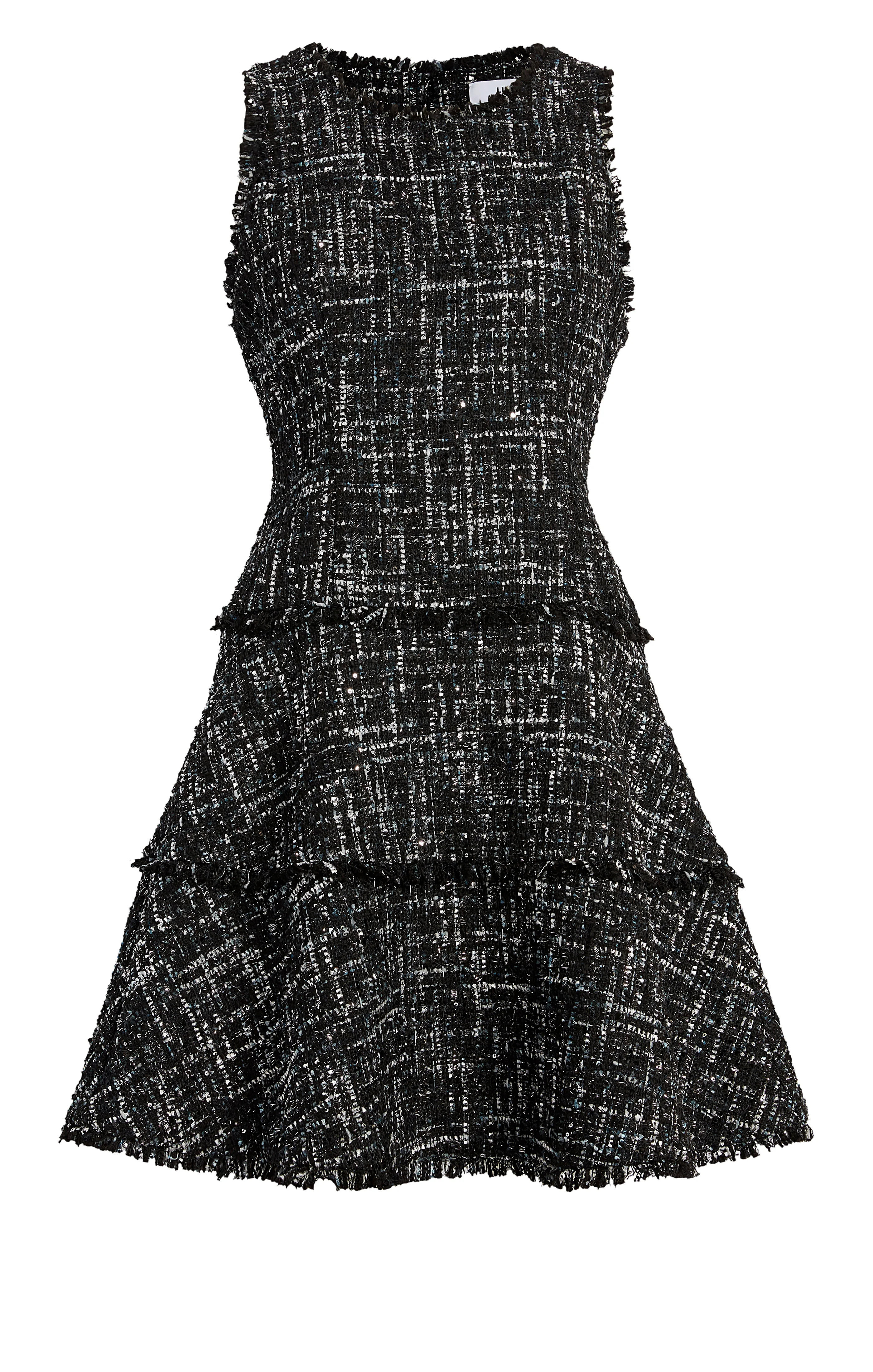Multi Tweed Jewel Dress 2 / Black/Blue Indigo Multi | LIKELY