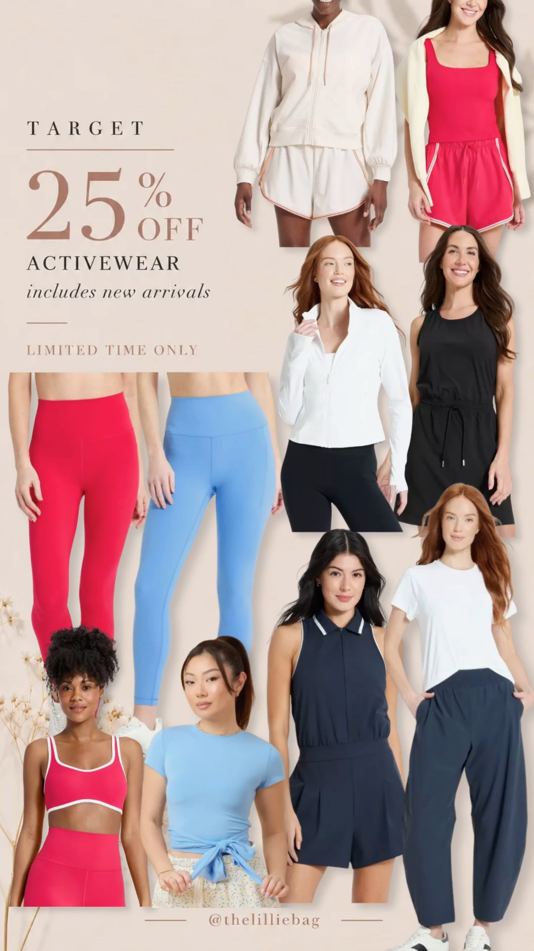Target activewear sale 🤍✨

So many good activewear finds right now 🙌🏼 all activewear is 25% off this weekend and the sale ends Sunday!!

The perfect time to grab workout sets, basics, and comfy everyday pieces before they sell out 👏🏼 everything is linked on my LTK!

target finds, activewear, workout outfits, athleisure, casual outfits, spring outfits 2026, everyday style

#LTKSaleAlert #LTKActive