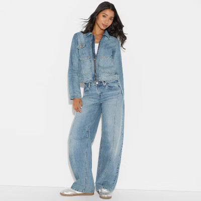Women's Denim Utility Jacket - Wild Fable™ | Target