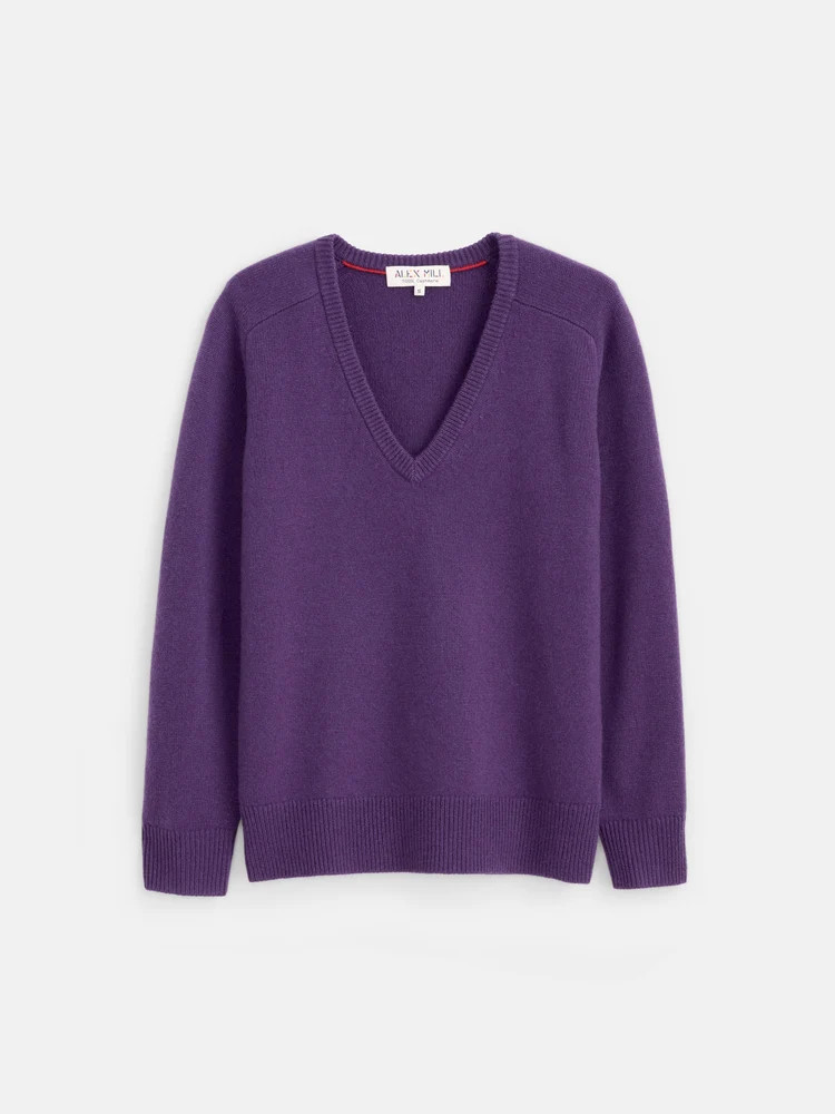 Montmartre V Neck Sweater in Cashmere | Alex Mill