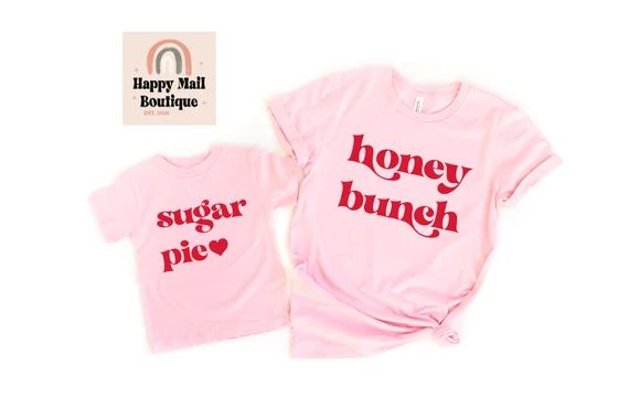 Sugar Pie Honey Bunch Valentines day shirts, mom daughter valentines day, twin shirt set, Galenti... | Etsy (US)