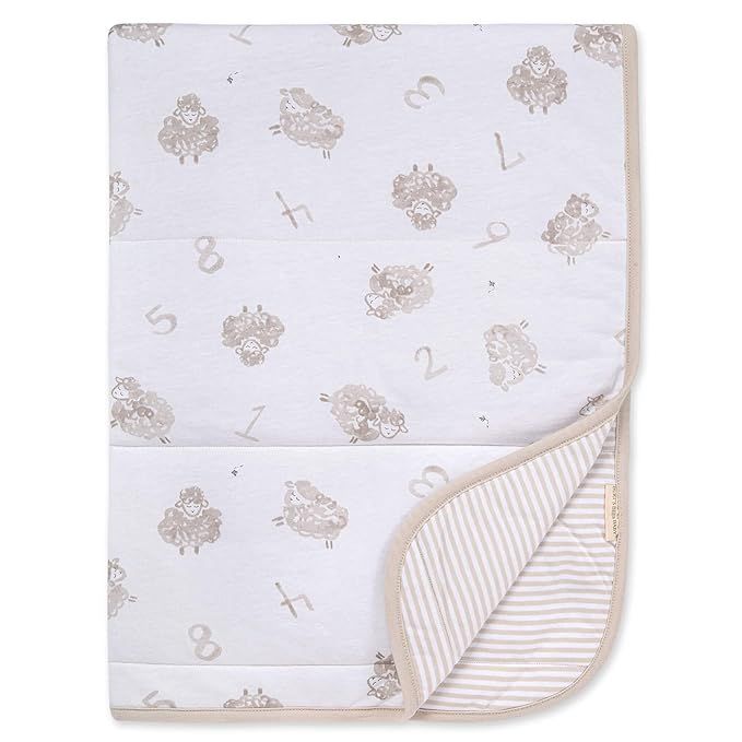 Burt's Bees Baby - Reversible Blanket, Nursery, Stroller & Tummy-Time Organic Jersey Cotton Quilt... | Amazon (US)