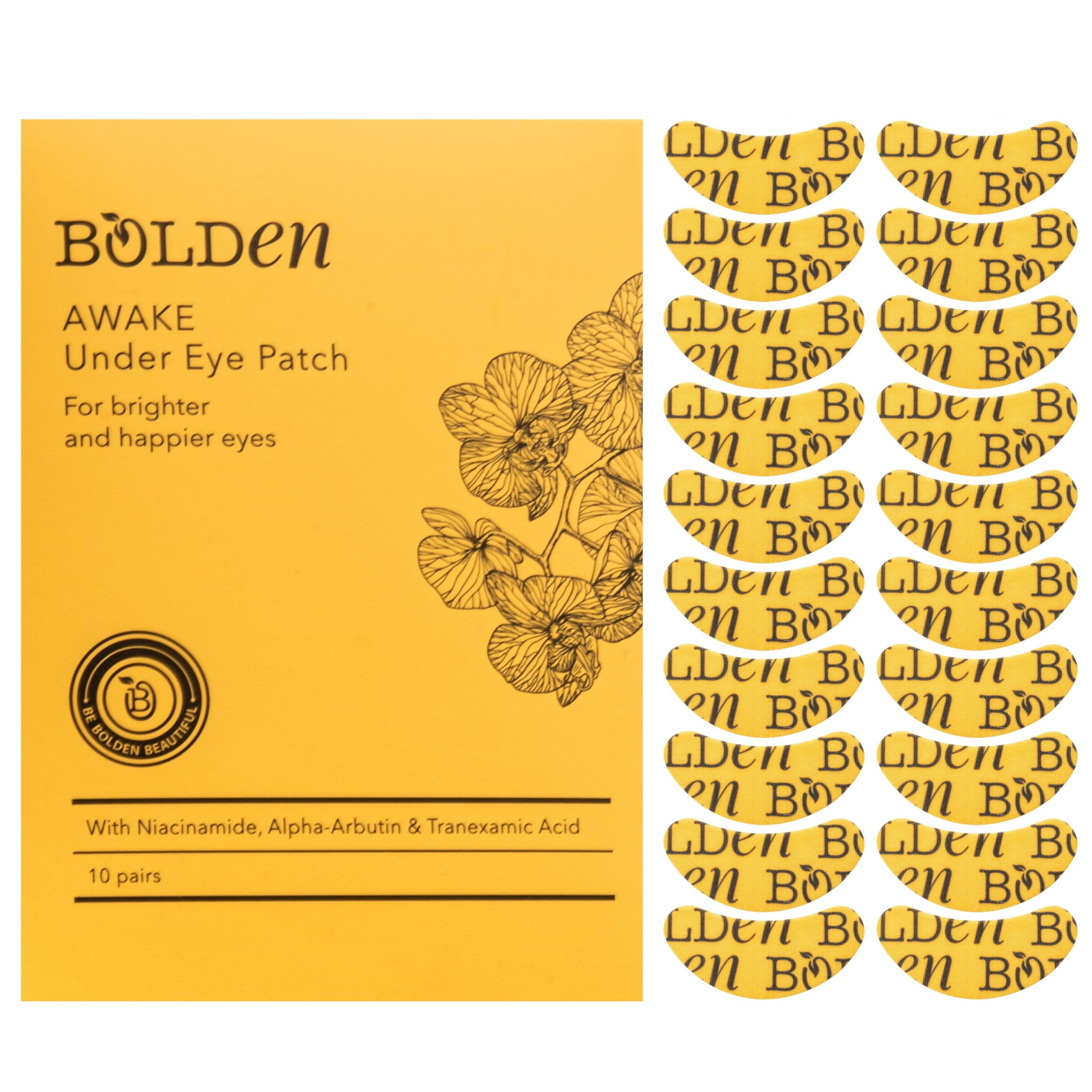 Bolden Awake Under Eye Patch | Eye Mask For Dark Circles, Puffiness & Discoloration | Brightening... | Amazon (US)