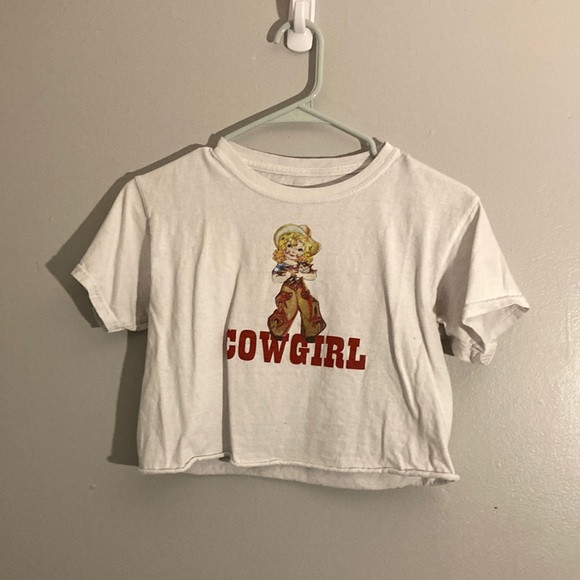 Vintage-look cowgirl crop tshirt | Poshmark