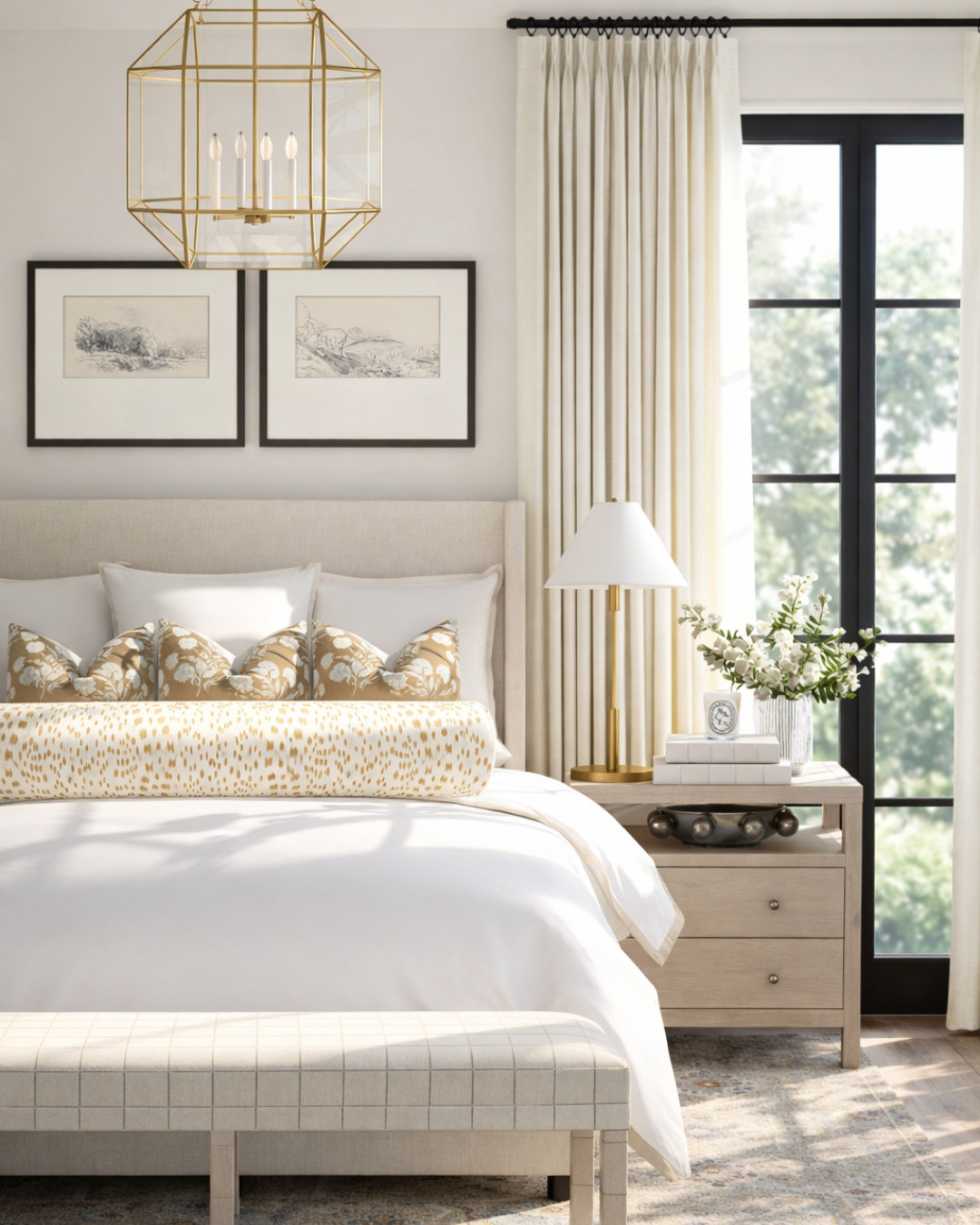 This is what a bedroom looks like when every piece actually works together 🤍

Soft neutrals, warm brass, layered textures… it feels elevated without trying too hard—and every piece here is doing its job. The rug adds depth, the pillows bring contrast, and the lighting is what makes it feel finished.

If your bedroom feels “off,” it’s usually not what you’re missing—it’s how everything is working together. This is your sign to upgrade the pieces that make the biggest impact ✨ 

 #LTKHome
