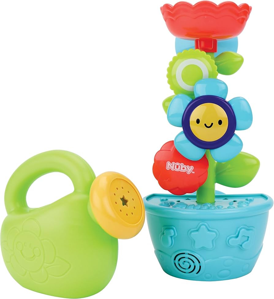Nuby Flow N' Grow Garden Bath Toy with Flower and Watering Can - Baby Bath Toy for Boys and Girls... | Amazon (US)