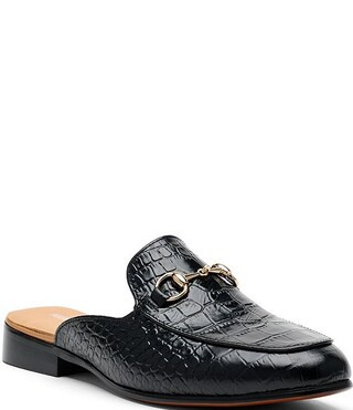 Marc Nolan Women's Ms. Del Sol Croco Print Leather Bit Buckle Loafer Mules | Dillard's | Dillard's