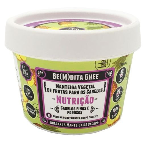 Lola Cosmetics Be(m)dita Ghee Abacaxi e Manteiga de Bacuri - Máscara de Nutrição - 100g | Epoca Cosmeticos BR