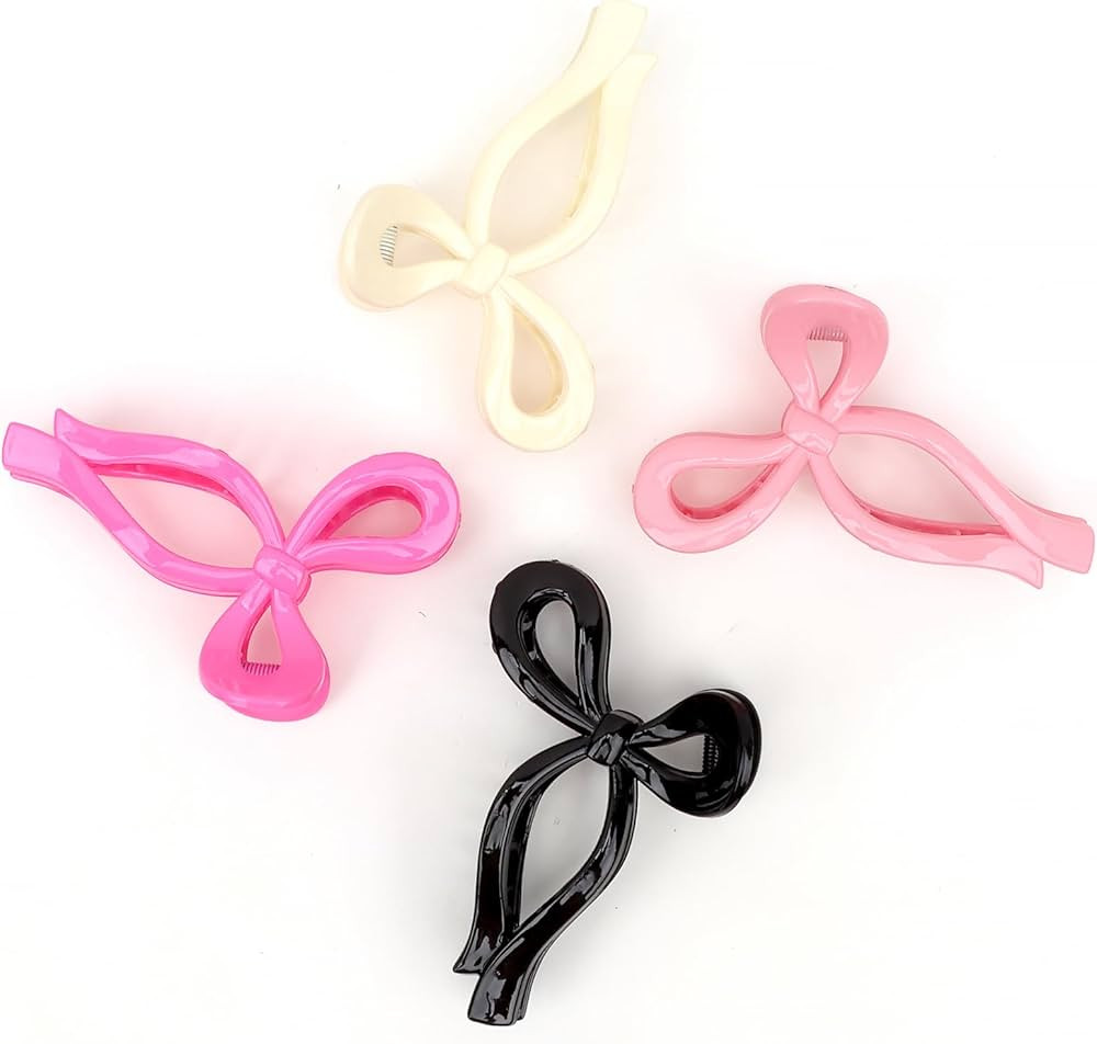 Bow Claw Clip for Women Hair Claw Clips for Thick Thin Hair Butterfly Hair Clips Cute Hair Claw C... | Amazon (US)