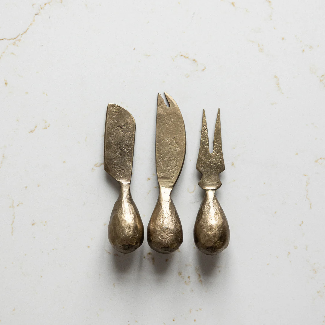 Hand Forged Iron Cheese Knives | By Luxe B Co | luxe bCO
