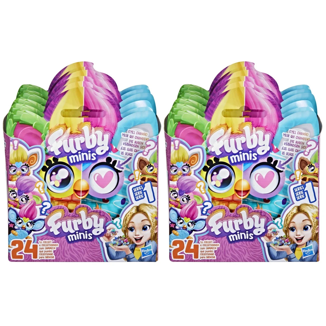 Furby Minis Figure 2 pack, Series 1, Surprise Toys for Girls & Boys, Easter Basket Stuffers, Ages... | Walmart (US)