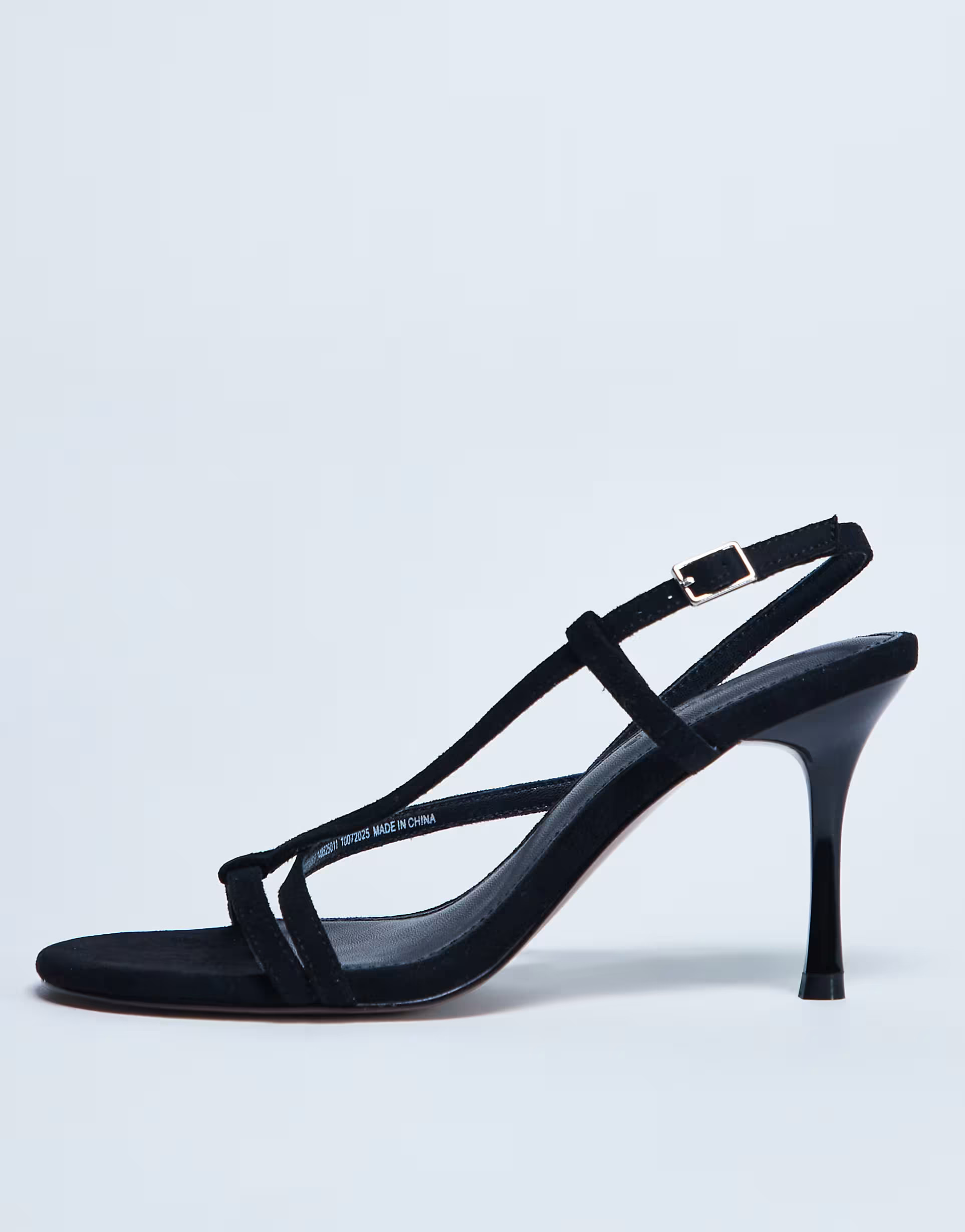 Topshop Felicity strappy high heeled sandal in black faux suede  | ASOS | ASOS (Global)