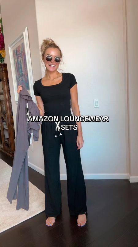 Amazon 2 piece loungewear sets, pjs, pajamas 
I ordered a size small and 31” inseam 

#LTKFindsUnder50 #LTKBump #LTKTravel