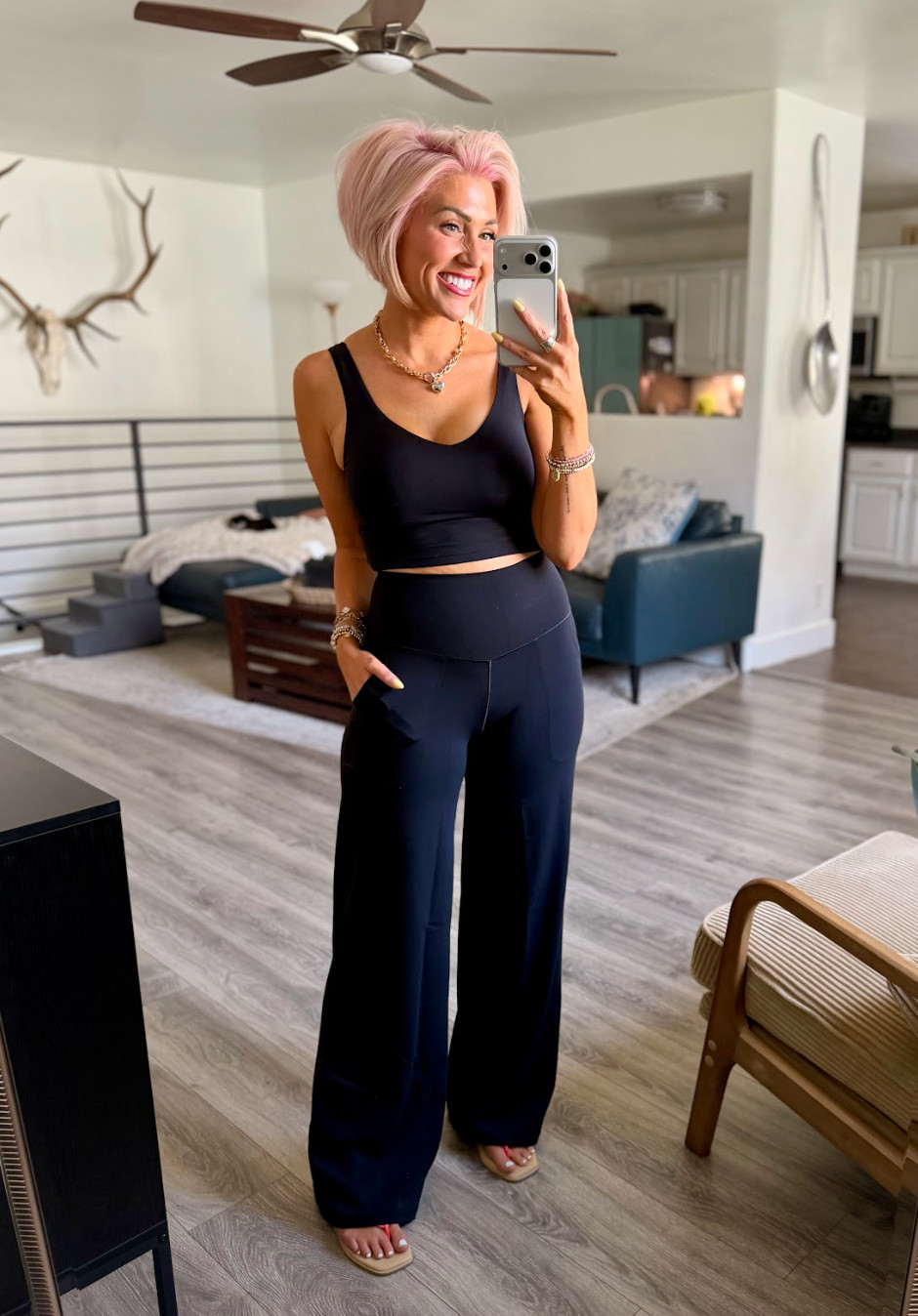 Loving these pieces I picked up from Aerie. These pants are like butter!!! Pants: Small // Top: Small // Shoes: TTS 

 #LTKxAerie #LTKootd #LTKSaleAlert