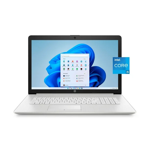 HP 17.3" FHD, Intel Core i5-1135G7, 8GB RAM, 512GB SSD, Natural Silver, Windows 11 Home, 17-by406... | Walmart (US)