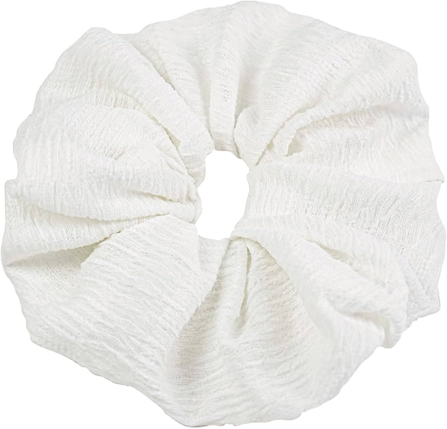 Hair Scrunchies for Women 1pc, Large Elastic Hair Ties for Thick Thin Hair, Classic Hair Bobbles ... | Amazon (US)