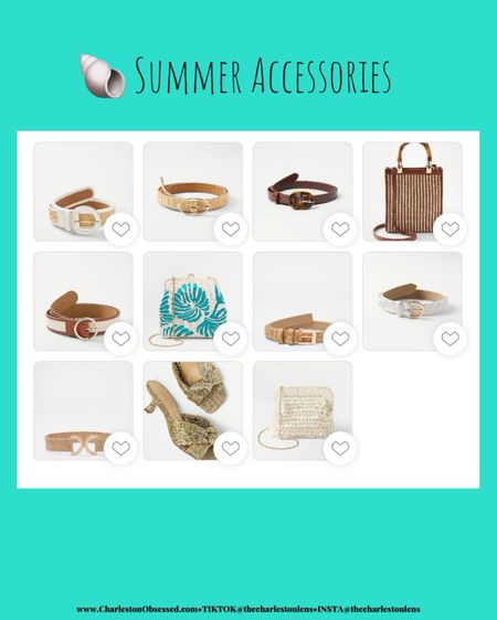 Finish off summer outfits with great accessories. 

#LTKWorkwear #LTKTravel #LTKStyleTip